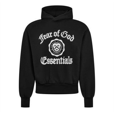 суичър,мъжки,ежедневни,облекла,мъжки,горнища,с,качулка,fear,of,god,essentials,university,hoodie,black