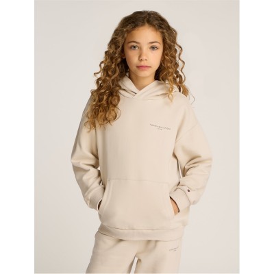 юношески,суичър,детски,облекла,tommy,hilfiger,1985,mini,corp,logo,hoodie,juniors,beige,aci