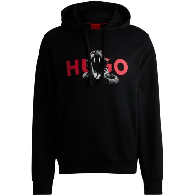 суичър,мъжки,ежедневни,облекла,мъжки,горнища,с,качулка,hugo,dueleyo,logo,hoodie,black,001