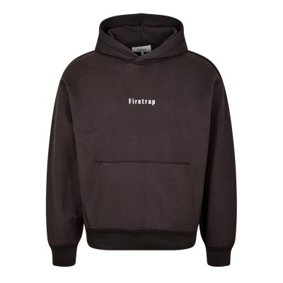 мъжки,суичър,мъжки,горнища,с,качулка,firetrap,reverse,fleece,hoodie,mens,brown