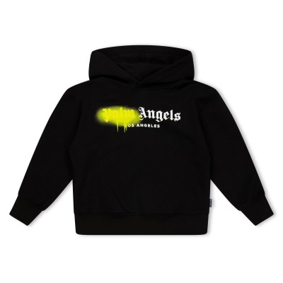 детски,суичър,palm,angels,unisex,kids,spray,pull,over,hoodie,black,yellow