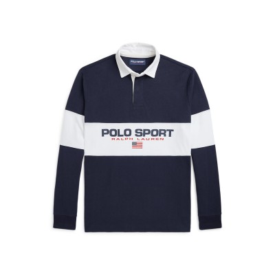 блуза,с,яка,мъжки,тениски,polo,sport,by,ralph,lauren,long,sleeve,rugby,polo,shirt,cruise,navy
