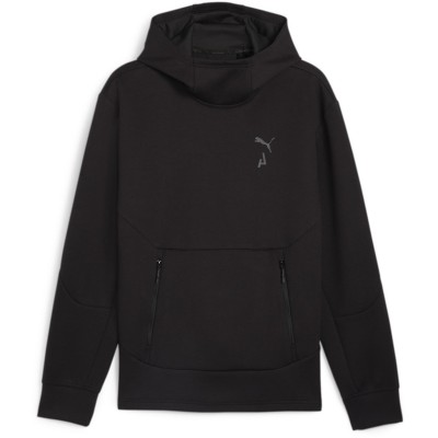 суичър,разпродажба,puma,puma,men's,logo,tech,fleece,hoodie,puma,black