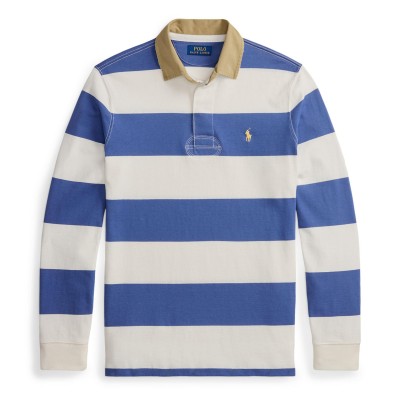 мъжки,тениски,polo,ralph,lauren,men,s,rugby,shirt,old,royal,cream