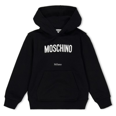 суичър,moschino,kids,logo,pull,over,hoodie,black,60100