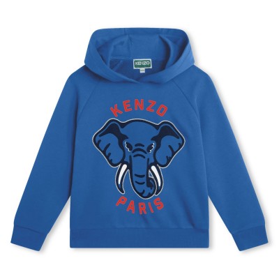 юношески,суичър,детски,3/4,панталони,kenzo,elephant,logo,hoodie,juniors,blue,878