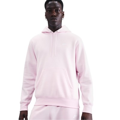 мъжки,суичър,мъжки,горнища,с,качулка,nike,sportswear,club,fleece,pullover,hoodie,mens,pink,foam