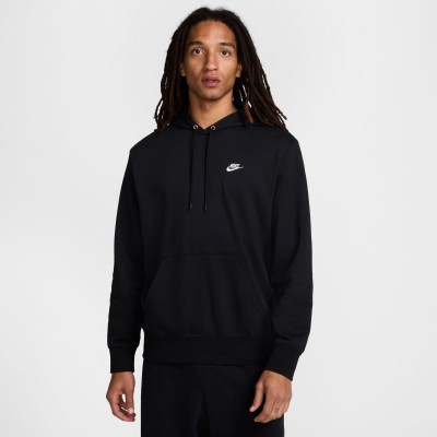 суичър,мъжки,горнища,с,качулка,nike,men,s,club,overhead,hoodie,black,black