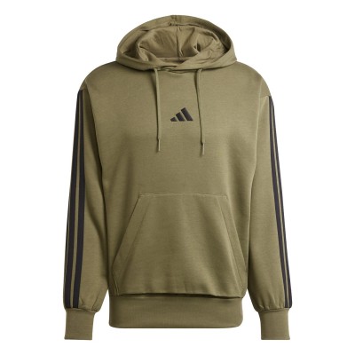 мъжки,суичър,мъжки,горнища,с,качулка,adidas,essentials,fleece,3,stripes,hoodie,mens,olive,strata