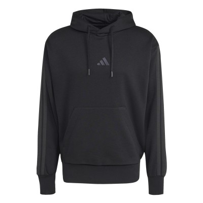 мъжки,суичър,мъжки,горнища,с,качулка,adidas,essentials,fleece,3,stripes,hoodie,mens,triple,black