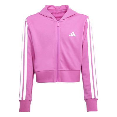 юношески,суичър,детски,горнища,с,качулка,adidas,3,stripe,essentials,full,zip,hoodie,juniors,selufu,white