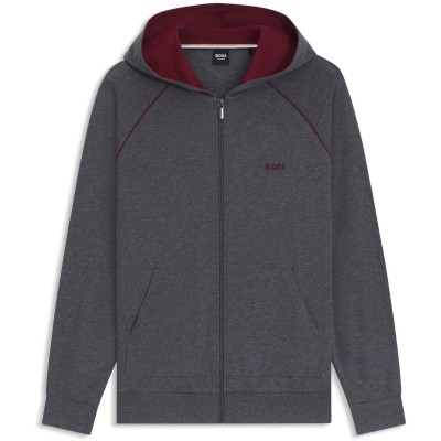 boss,men's,mix,&,match,full,zip,hoodie,charcoal,010