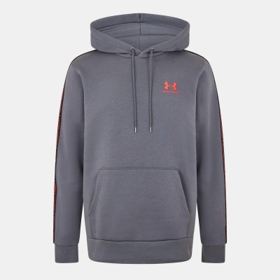 мъжки,суичър,мъжки,горнища,с,качулка,under,armour,icon,fleece,taping,hoodie,mens,castlerock,red