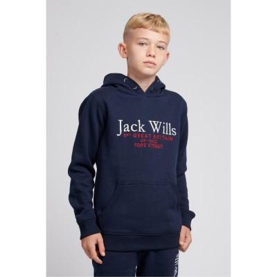 детски,суичър,детски,горнища,с,качулка,jack,wills,jack,kids,batsford,script,logo,hoodie,navy