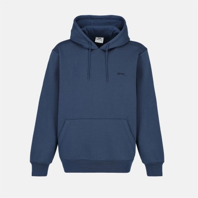 мъжки,суичър,мъжки,горнища,с,качулка,slazenger,fleece,hoodie,mens,steel,blue