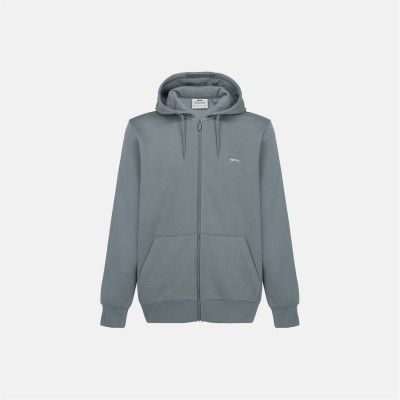 мъжки,суичър,мъжки,горнища,с,качулка,slazenger,full,zip,hoodie,mens,slate,grey