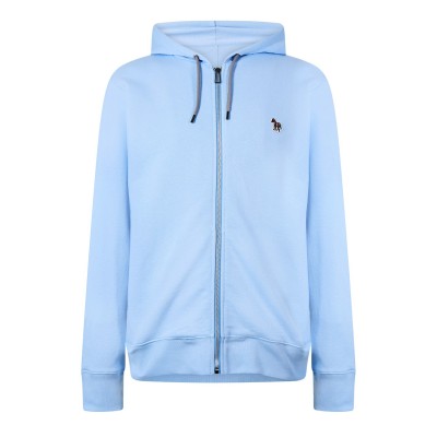 суичър,облекла,на,разпродажба,мъжки,ежедневни,облекла,мъжки,горнища,с,качулка,ps,paul,smith,men's,full,zip,zebra,logo,hoodie,blue,41e