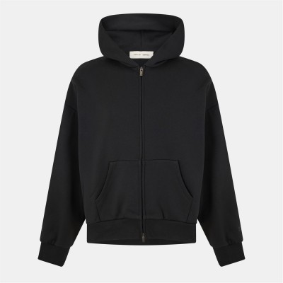 суичър,fear,of,god,essentials,logo,zip,up,hoodie,jet,black