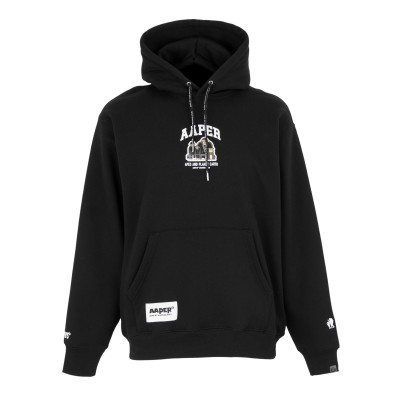 суичър,мъжки,горнища,с,качулка,aape,men,s,pull,over,hoodie,black
