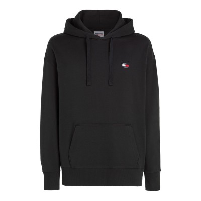 суичър,мъжки,ежедневни,облекла,tommy,jeans,tjm,rlx,xs,badge,hoodie,black,bds