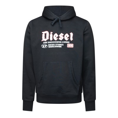 суичър,мъжки,горнища,с,качулка,мъжки,ежедневни,облекла,diesel,men,s,over,the,head,hoodie,black,black,b