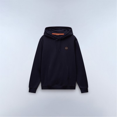 мъжки,суичър,мъжки,ежедневни,облекла,мъжки,горнища,с,качулка,napapijri,badge,hoodie,mens,blue,marine