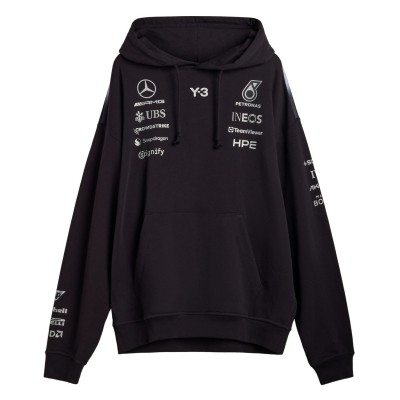 суичър,мъжки,ежедневни,облекла,мъжки,горнища,с,качулка,y3,mens,mercedes,team,hoodie,black