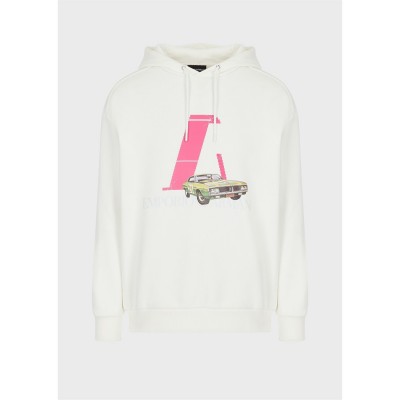 мъжки,ежедневни,облекла,мъжки,горнища,с,качулка,emporio,armani,emporio,felpa,sn99,bianco,panna
