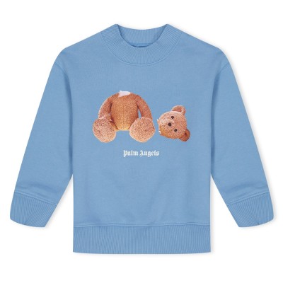детска,блуза,детски,облекла,palm,angels,bear,print,logo,crew,sweatshirt,boys,blue,4260