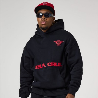 суичър,мъжки,ежедневни,облекла,мъжки,горнища,с,качулка,tela,cruz,men's,over,the,head,hoodie,black,red