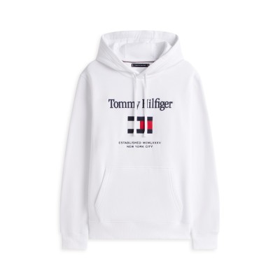 мъжки,ежедневни,облекла,мъжки,горнища,с,качулка,tommy,hilfiger,tommy,embro,flag,oth,sn61,white