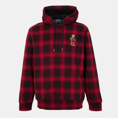 суичър,мъжки,ежедневни,облекла,мъжки,горнища,с,качулка,polo,ralph,lauren,men's,bear,pullover,hoodie,red