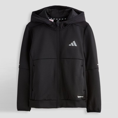 горнище,adidas,kids,clima,full,zip,hooded,tracksuit,top,black