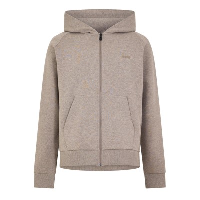 суичър,мъжки,горнища,с,качулка,boss,mens,boss,green,full,zip,hoodie,with,adjustable,drawstring,hood,streamlined,design,light,brown,238