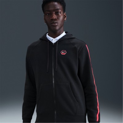 суичър,промоция,на,зимни,облекла,разпродажба,nike,мъжки,горнища,с,качулка,nike,city,hoody,sn61,black,red