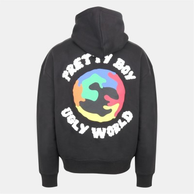суичър,мъжки,ежедневни,облекла,мъжки,горнища,с,качулка,pretty,boy,ugly,world,mens,over,the,head,hoodie,black,multi