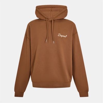 суичър,мъжки,ежедневни,облекла,мъжки,горнища,с,качулка,dsquared2,men's,dsq,signature,pull,over,hoodie,chocolate