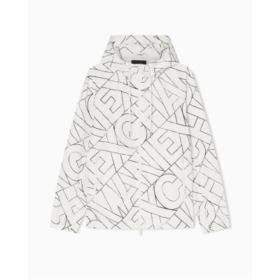 яке,мъжки,ежедневни,облекла,мъжки,горнища,с,качулка,armani,exchange,blouson,jacket,ivory,multi