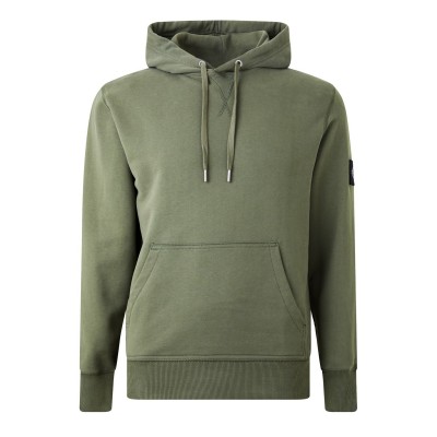 суичър,мъжки,ежедневни,облекла,мъжки,горнища,с,качулка,calvin,klein,jeans,badge,hoodie,olive,ldy