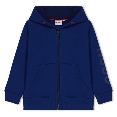 юношески,суичър,детски,облекла,hugo,zipped,logo,hoodie,junior,blue,811