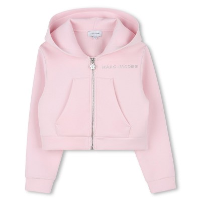 суичър,marc,jacobs,kids,zip,hoodie,pink