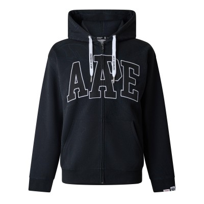 суичър,мъжки,горнища,с,качулка,aape,men,s,zip,hoodie,black