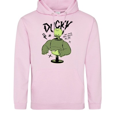 суичър,дамски,горнища,с,качулка,мъжки,облекла,размер,character,adults,printed,character,hoodie,ducky