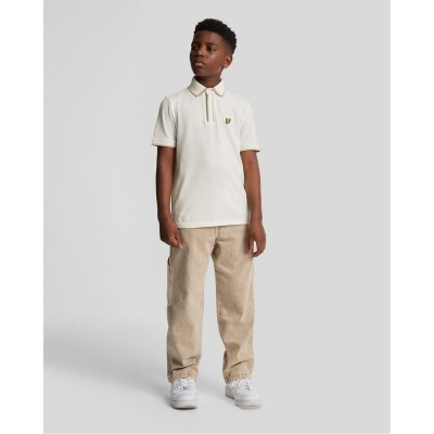 юношеска,блуза,с,яка,детски,облекла,lyle,and,scott,lyle,short,sleeve,polo,shirt,juniors,x157,chalk