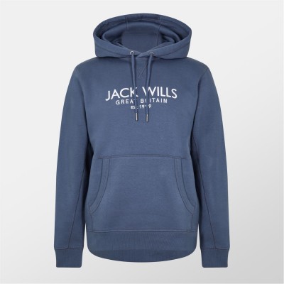 суичър,мъжки,горнища,с,качулка,jack,wills,batsford,logo,hoodie,faded,indigo