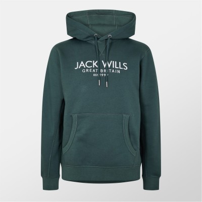 суичър,мъжки,горнища,с,качулка,jack,wills,batsford,logo,hoodie,dark,pine