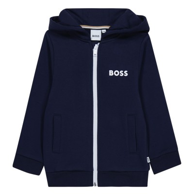 boss,logo,zip,hoodie,junior,navy,849