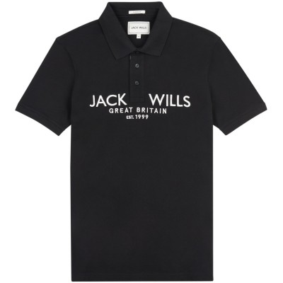 облекла,на,разпродажба,мъжки,блузи,с,яка,мъжки,тениски,jack,wills,bt,pique,polo,sn99,black