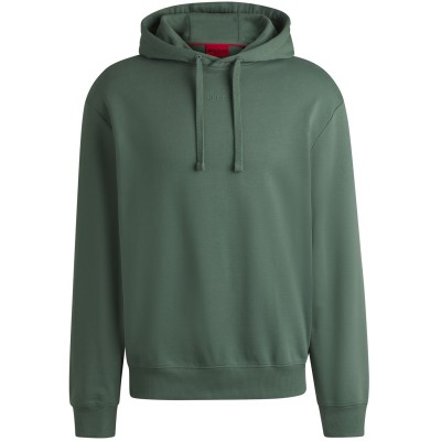 суичър,мъжки,горнища,с,качулка,hugo,relaxed,fit,hoodie,with,logo,print,open,green