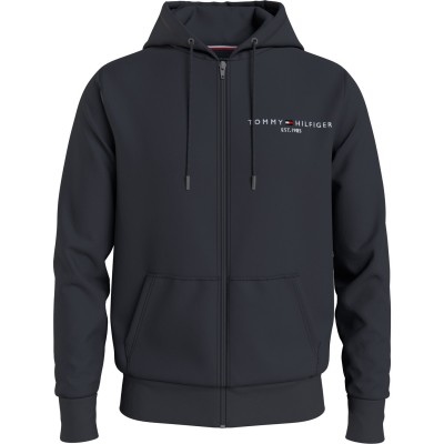 суичър,мъжки,ежедневни,облекла,мъжки,горнища,с,качулка,tommy,hilfiger,logo,zip,through,hoodie,desert,sky,dw5